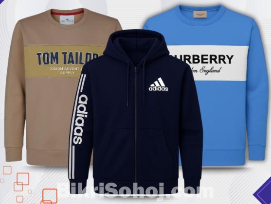 Hoodie and sweatshirt